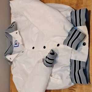 Rennoc Vintage Womens Windbreaker Track Jacket Made‎ in USA Sz Sm 80s 90s Y2K